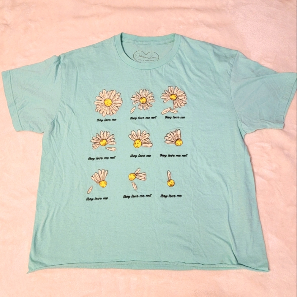 Teal T shirt Size L